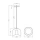 image 5 of Osram Decor Corolle Pendant Ceiling Light E27 Black Glass Max 15W LED Modern | Black | Black | 1