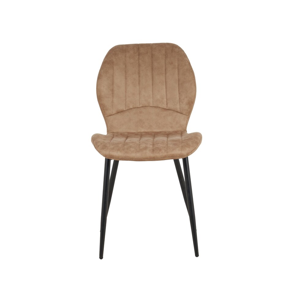 image 1 of New York Dining Table with 4 Jaydn Leather Chairs - Tan | Brown | Tan