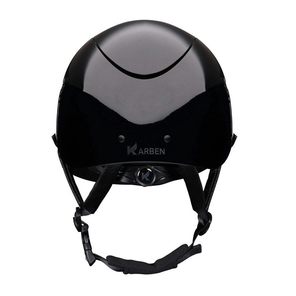 image 1 of Karben Unisex Adult Alina Ellipse Riding Hat - Black/Rose Gold - 52cm - 54cm Black | 52cm - 54cm