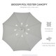 image 4 of Outsunny 3(m) Wooden Garden Parasol Sun Shade Outdoor Umbrella Grey