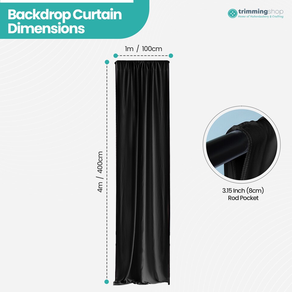 image 1 of 4x1m Spandex Backdrop Photography Background Drapes with Rod Pocket