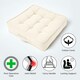 image 2 of Homescapes Cream Cotton Armchair Booster Cushion Cream