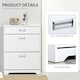 image 6 of HOMCOM Tipping Shoe Cabinet Hall Organizer with Flip Drawers for Entry 16 Pairs