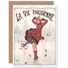 La Vie Parisienne Winter Skating Beware France Paris Card
