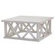 image 1 of Stamford Plank Collection Square Coffee Table - Pine - L100 x W100 x H45 cm - White White