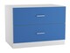 image 1 of White 2 Drawers Chest Cabinet | White | 1