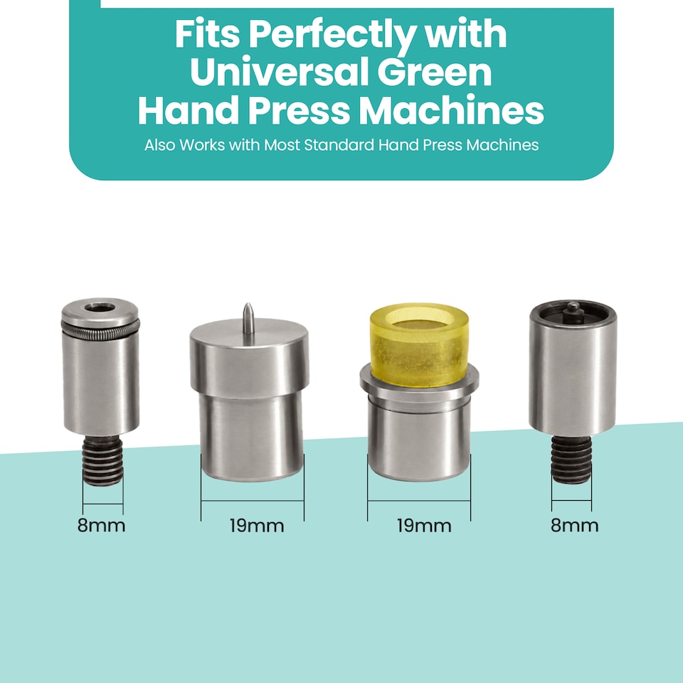 image 1 of 12mm Flat Cap S Spring Press Studs Setting Die Set Tool Kit for Jacket