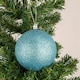 image 2 of 6pcs Light Blue Baubles (10cm, PVC)
