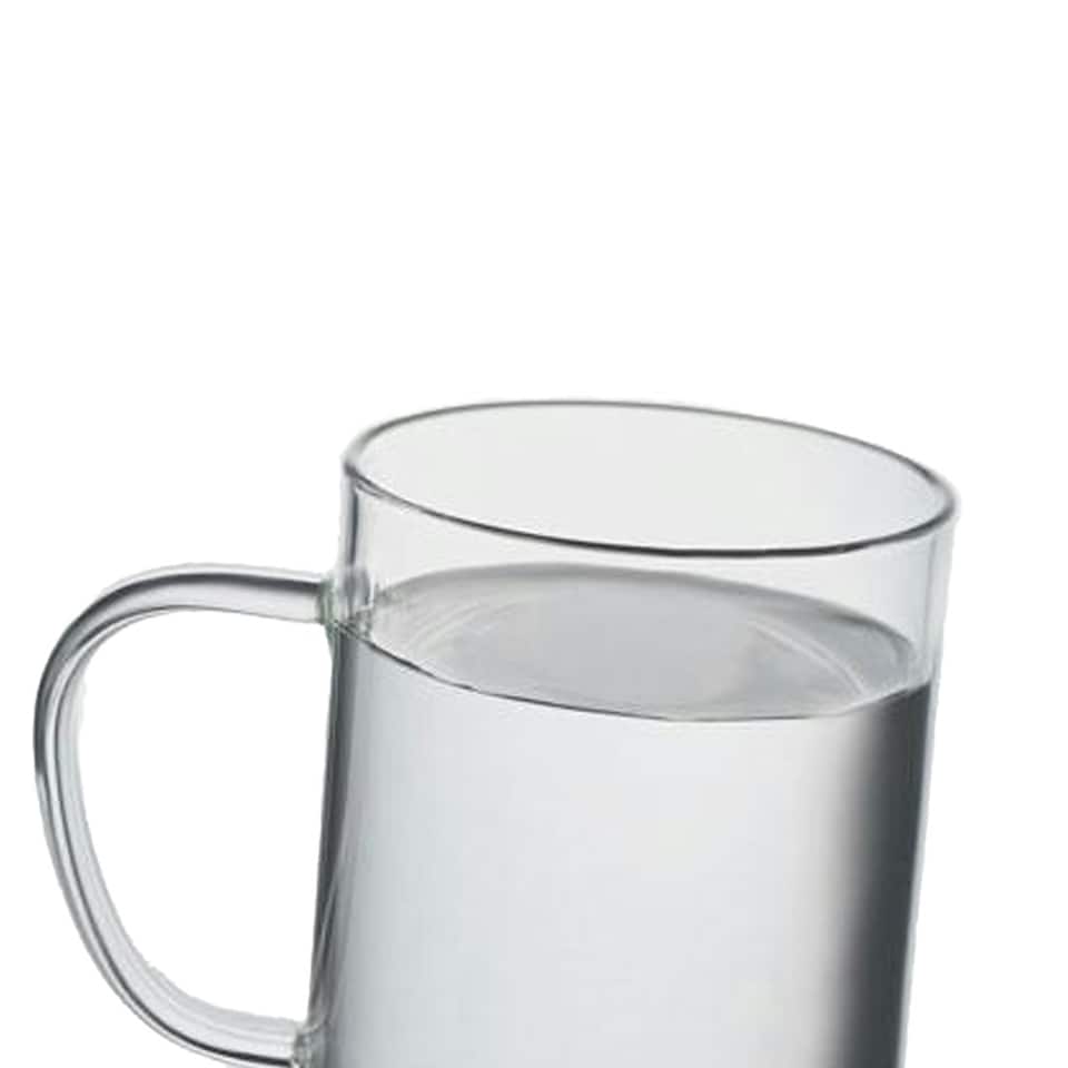 image 1 of MidOcean Lisbo Cork Glass 400ml Mug - Transparent - One Size