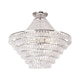image 1 of BHS Ivy Flush Ceiling Light, Chrome
