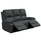 image 3 of Luxury Fabric Reclining Sofa Set With 2-Seater and 3-Seater Sofa In Dark Grey