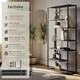 image 2 of Shelving Unit Venda - with 6 compartments Black