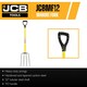 image 2 of JCB Professional Manure Fork 4 Prong D Handle | JCBMF12
