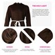 image 2 of Medieval Monk Costume With Wig Brown | S