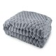 image 6 of Lush Faux Rabbit Fur Charcoal Throw 140x180cm
