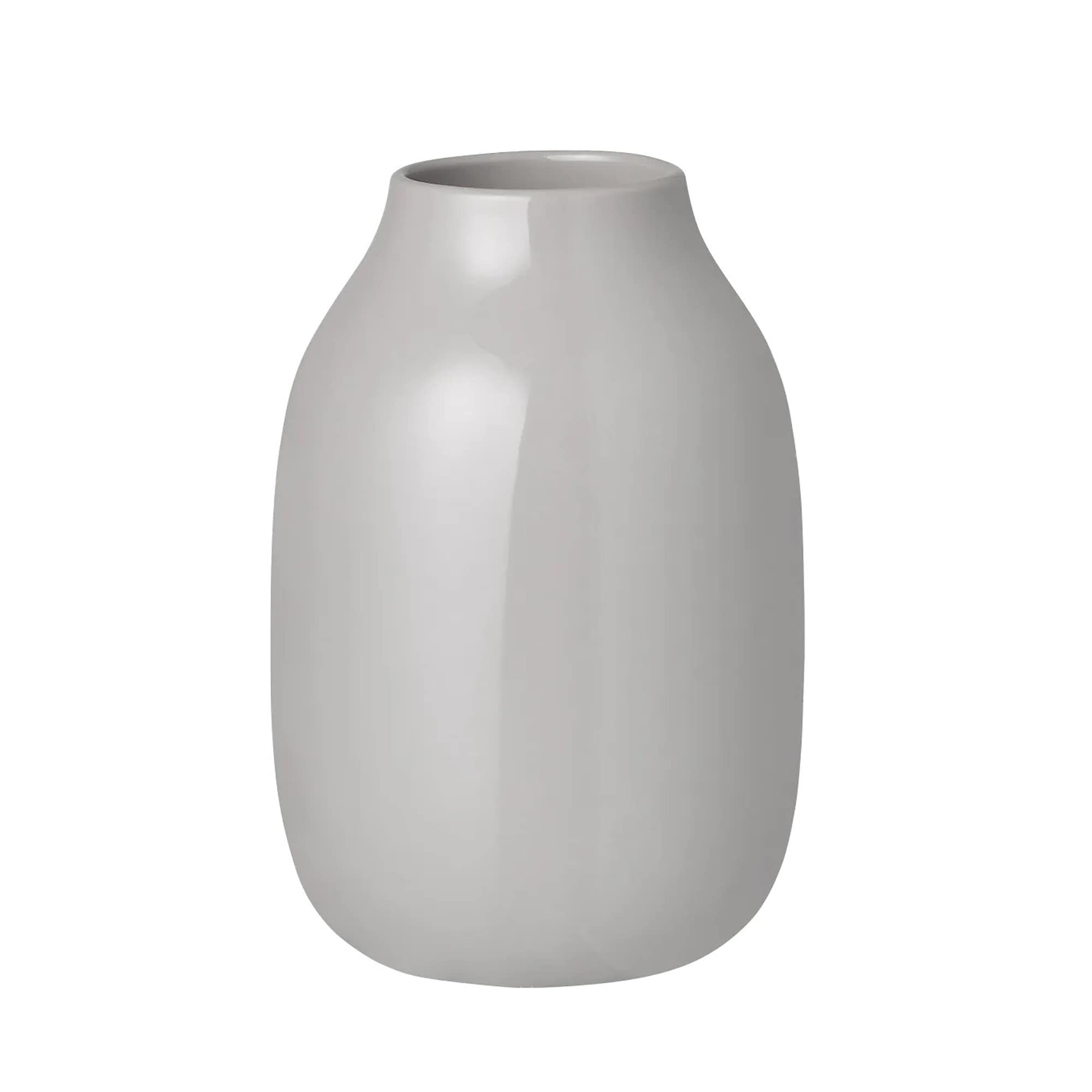 Blomus COLORA Vase Size S - Mourning Dove Shiny in Light Grey