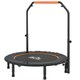 image 1 of HOMCOM Foldable Mini Fitness Trampoline w Foam Handle, Orange