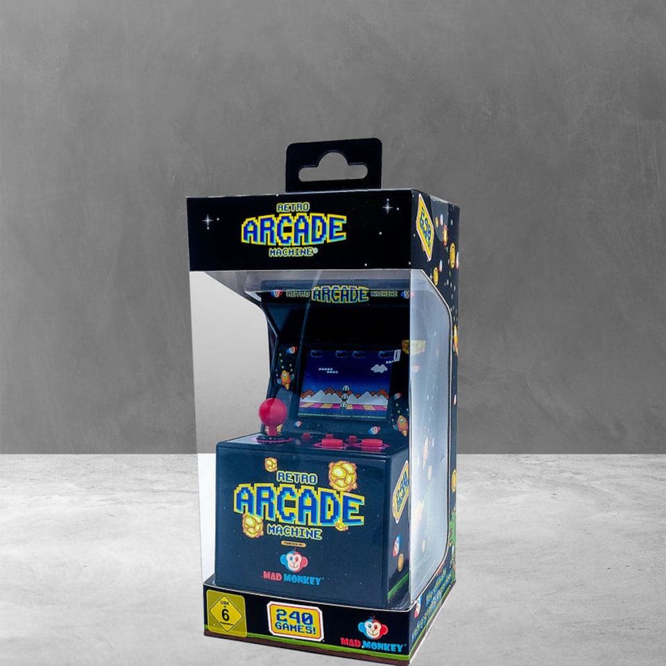 image 1 of Mad Monkey - Retro Mini Arcade Machine - 240 x 8-Bit Games