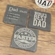 image 2 of World's Best Dad Slate Coaster