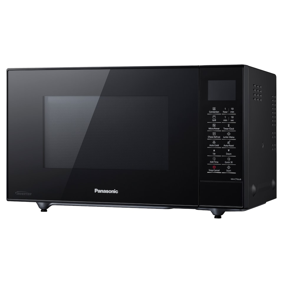image 1 of Panasonic PA0056 NN-CT56JBBPQ Slimline Combination Microwave Oven, Black, 18/10 Steel, 1300 W, 27 litres