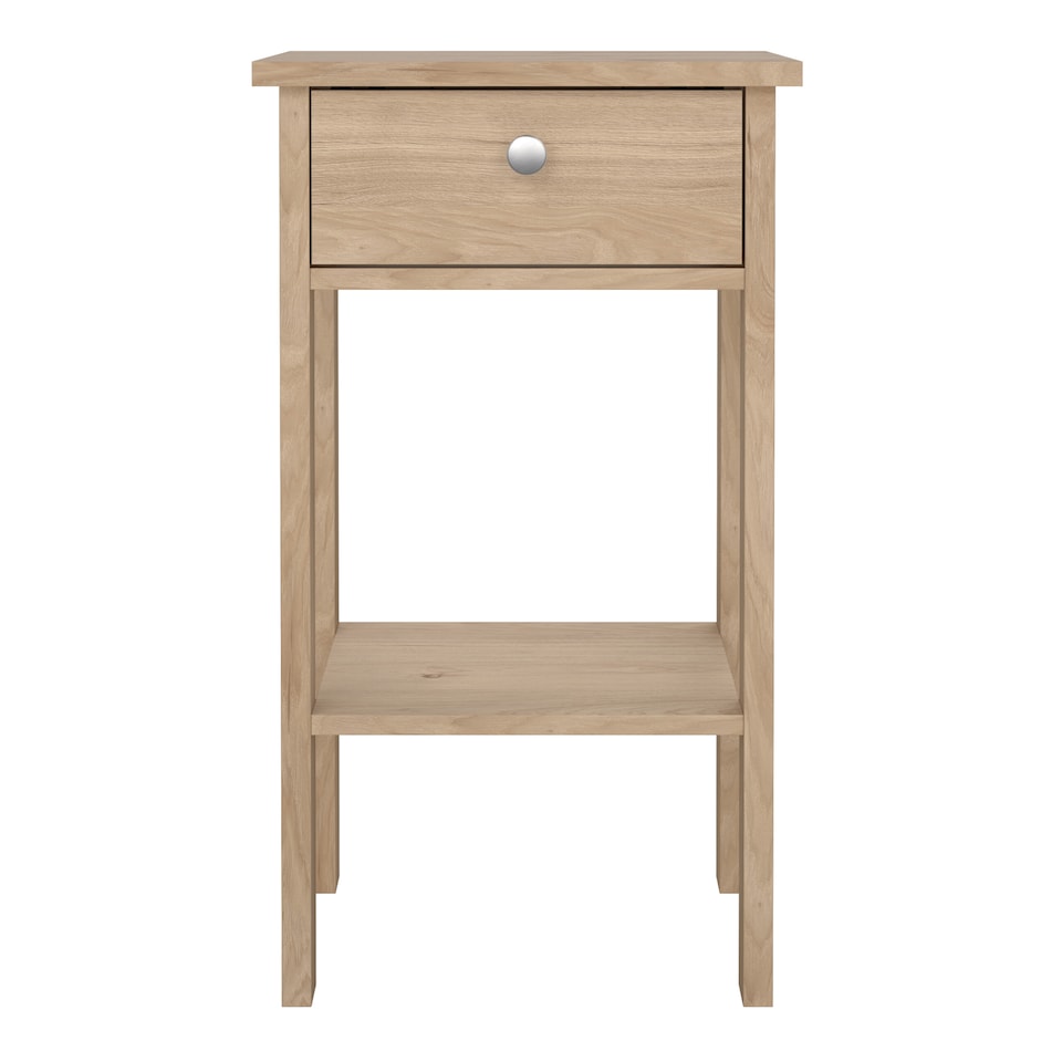 image 1 of Madrid Bedside Table with 1 Drawers in Jackson Hickory Oak