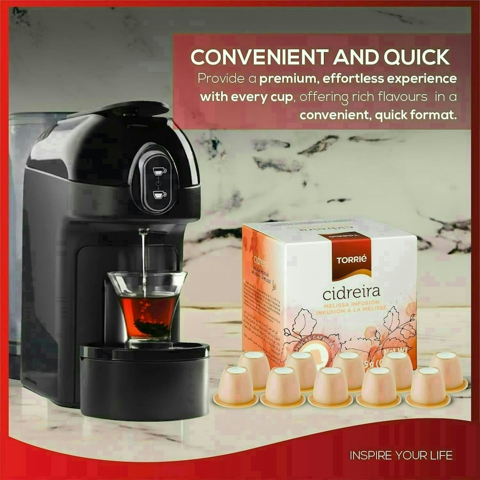 image 1 of Lemon Balm Tea Nespresso ® Compatible Coffee Machine Capsules (10 Pods)