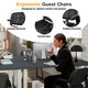 image 2 of COSTWAY 4 PCS Executive Office Chairs Reception Chairs Black