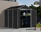 image 4 of Rubicon Shed 6 x 8 Dark - Polycarbonate - L229 x W185 x H217 cm - Dark Grey
