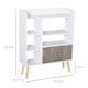 image 7 of HOMCOM Multi-Shelf Bookcase Freestanding Storage Cabinet Shelves Wood Grey