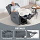 image 8 of HOMCOM Power Lift Recliner Chair with Massage, Linen Overstuffed Lift Chair for Elderly, Electric Recliner Armchair with Footrest, Remote Control and Side Pocket, for Living Room, Grey | Grey | Grey