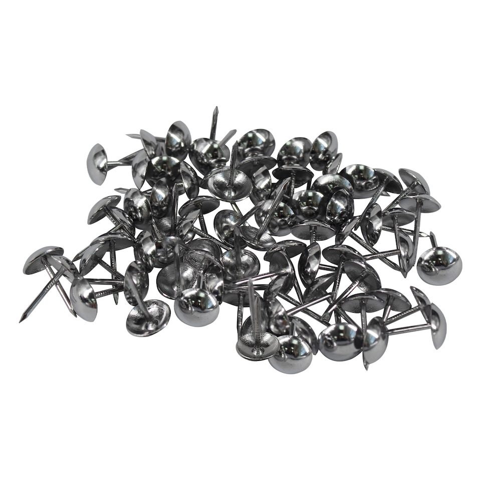image 1 of 15mm x 9mm Upholstery Nail Tacks Studs Furniture Tacks Push Pins - 10pcs