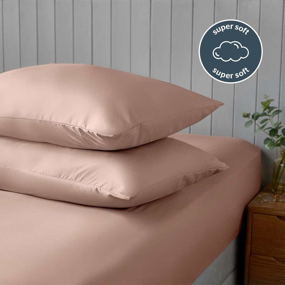 image 1 of Silentnight Supersoft Pillowcases - 2 Pack Pink | Blush 