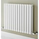 image 1 of 600mm (H) x 540mm (W) - White Horizontal Radiator (Paris) - DOUBLE Panel - (0.6m x 0.54m) - Depth 79mm