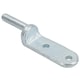 image 2 of 12.5mm Bolt On Gudgeon Tailboard Hinge Pin for Trucks Trailers Zinc Plated 2pc Silver