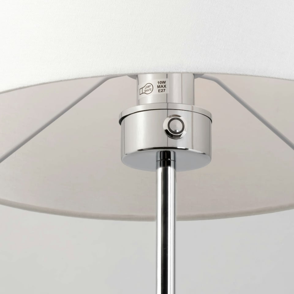 image 1 of BHS Mira Touch Floor Lamp | Cream | Natural | 1