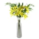 image 7 of Glass Vase Smoke Grey Diamond Tall Glass Vase 50cm Botanik | Grey | 50