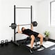 image 8 of HOMCOM Adjustable Squat Rack with Pull Up Bar and Barbell Bar for Home Gym