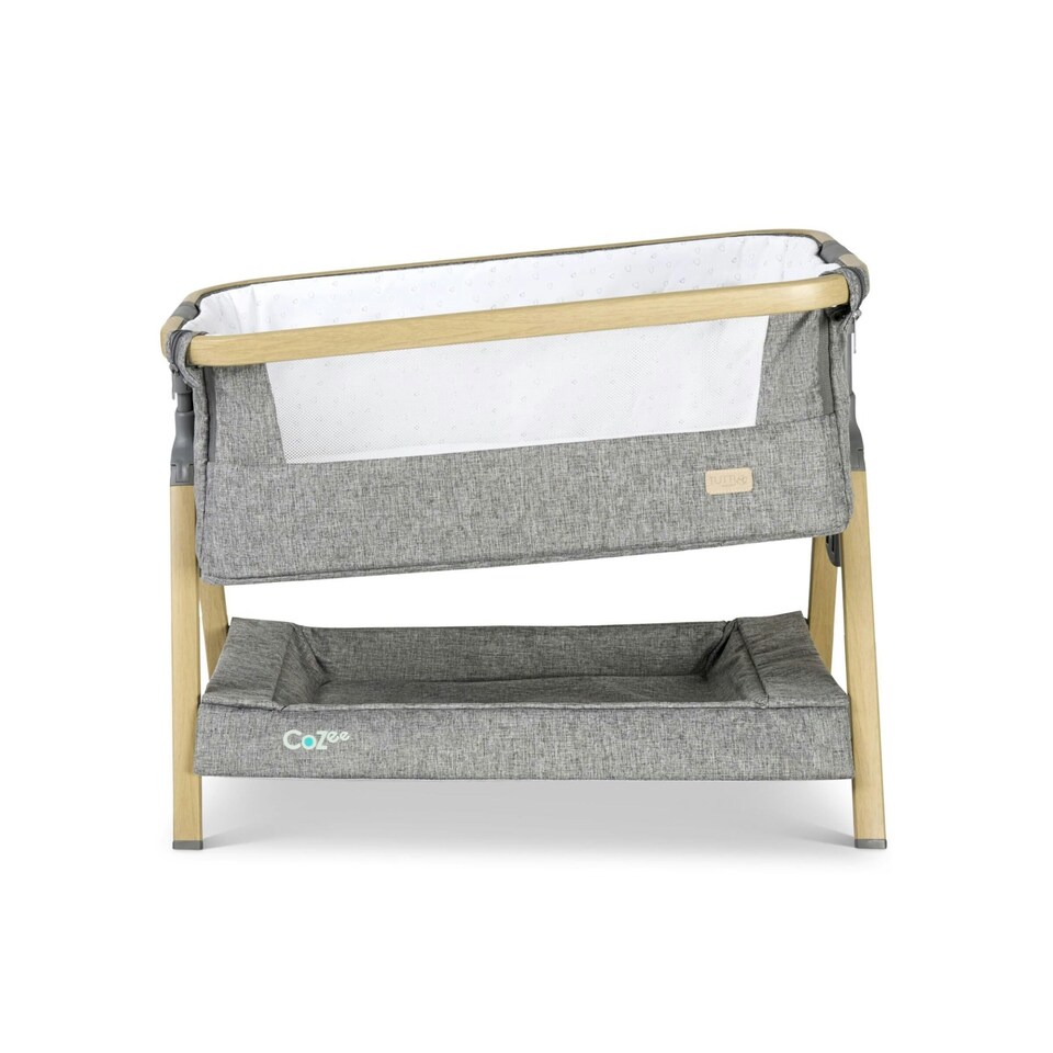 image 1 of Tutti Bambini CoZee Mini Me Play Crib - Oak/Charcoal