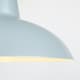 image 3 of ValueLights Retro Style Gloss Grey Metal Easy Fit Ceiling Pendant Light Shade - Complete with a 10w LED Bulb 3000K Warm White