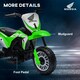 image 6 of HOMCOM Honda CRF450RL Licensed 6V Kids Electric Motorbike w/ Horn - Green