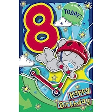 Me To You Bear My Dinky 8 Today 8th Birthday Card