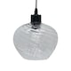 image 7 of First Choice Lighting Set of 2 Bradson Clear Swirl Glass with Black Pendant Fittings Black | Clear