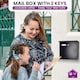 image 5 of FURNISHED Outdoor Wall Mounted Post Box Galvanized Steel | Black | Black