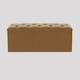 image 1 of 90cm Luna Chesterfield Ottoman Storage Box - Mink Plush Velvet Upholstered Blanket Box
