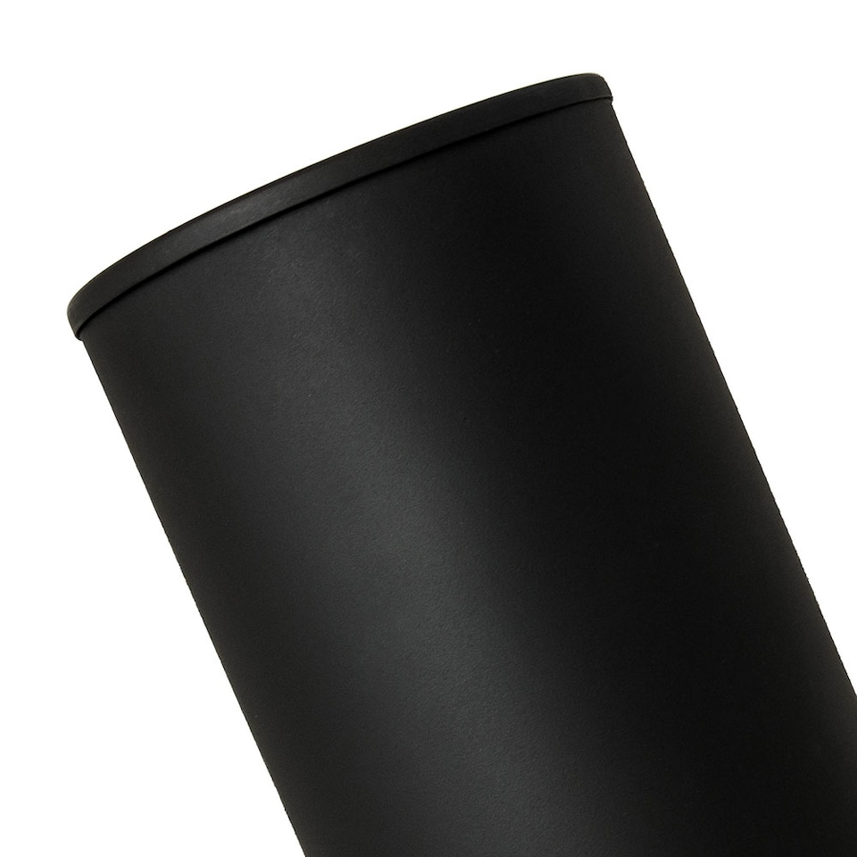 image 1 of Matt Black GU10 Floor or Table Lamp Uplighter with Tilt Capability | Black