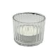image 3 of Set of 3 Premium Ribbed Glass Tealight Holders (Includes 3 free Tealights) | Clear | One Size