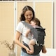 image 2 of AIYAPLAY 6-in-1 Baby Carrier for Newborn, Toddler with Removable Seat, Grey 