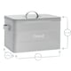 image 3 of Harbour Housewares Vintage Metal Kitchen Bread Bin - White