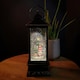 image 3 of 28cm LED Christmas Glitter Water Spinner Antique Lantern Snowy Gonk Scene