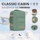 image 2 of CABINZERO Classic Cabin Backpack 44L, Lightweight Bag for Long Trips | Green | Sage Forest